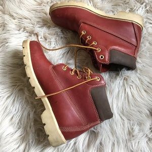 Timberland rust red boots • size 6